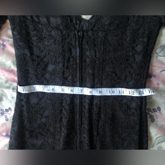 Moda International Elegant Black Lace Dress - Picture 6 of 8